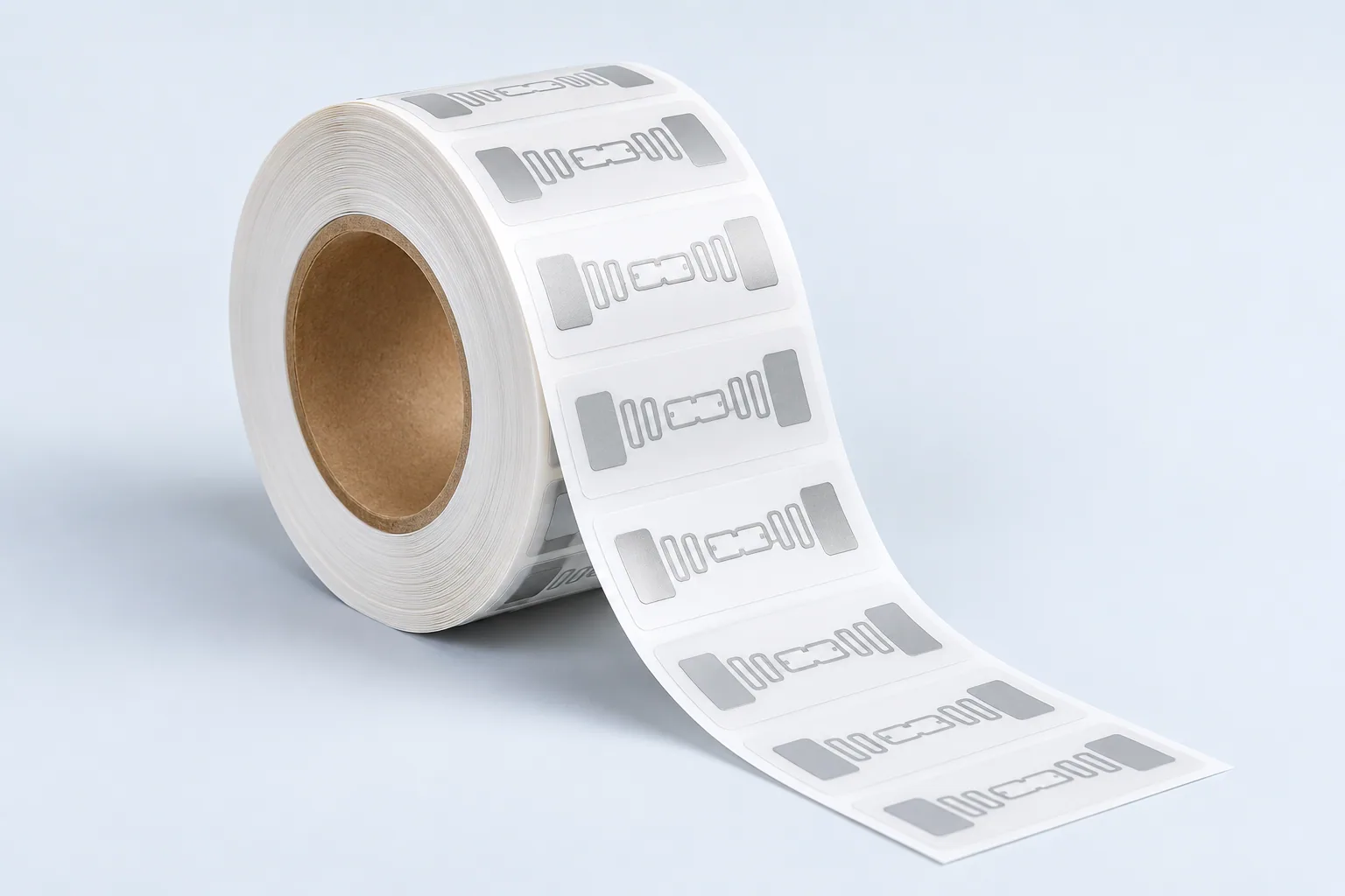 Illustration of a blank RFID label roll